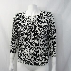 Animal Print Womens Sweater Size L Joseph A